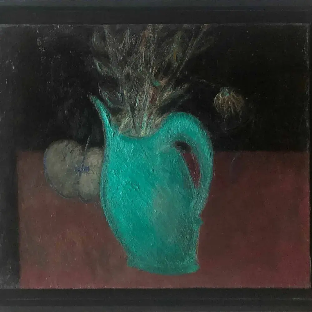 Alex Berdal. Le pichet vert. Huile sur toile. Achat art moderne, Achat tableau