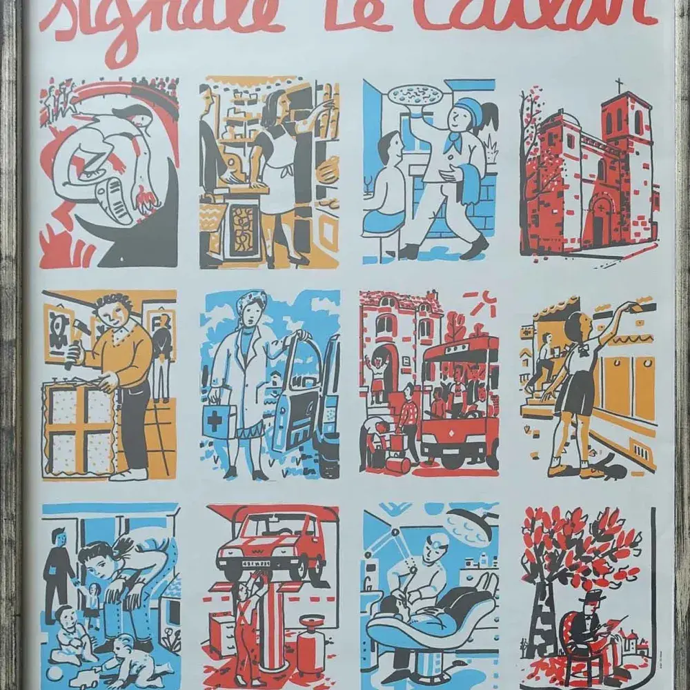 d'après François Boisrond signale Le cailar, lithographie, achat art tableau décoration