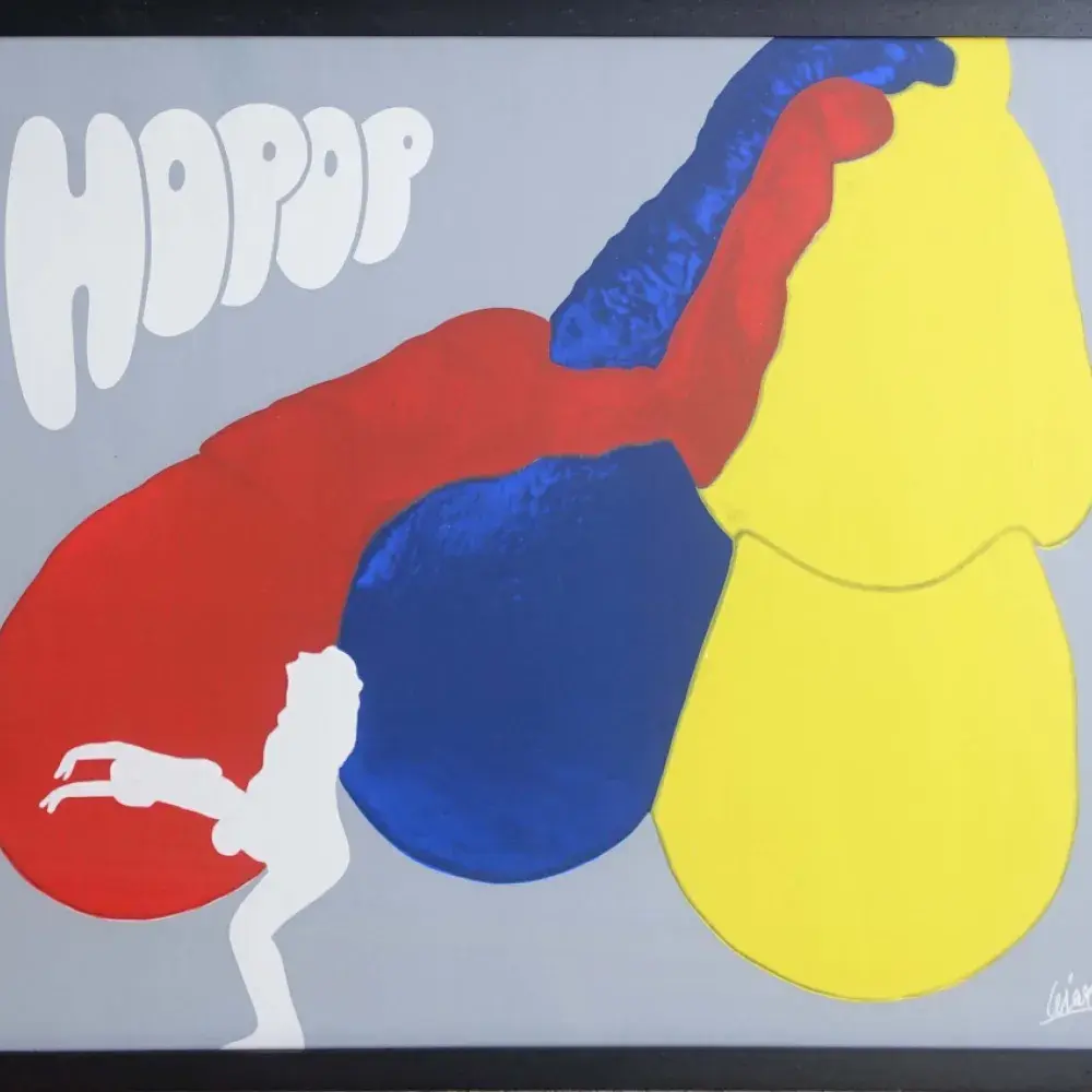 César. HopHop. Affiche lithographique. Achat art. Achat César, achat décoration,
