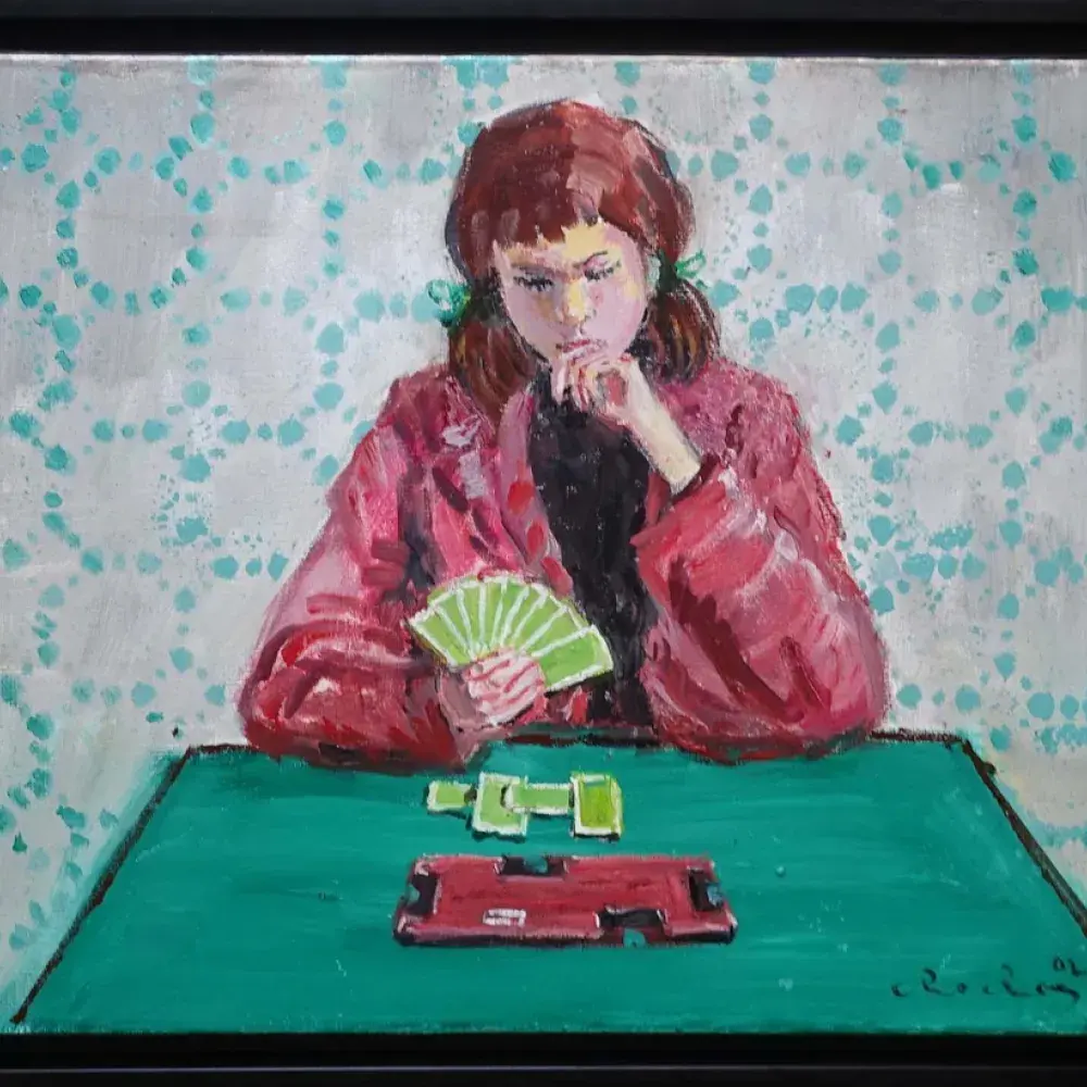 André Chochon. Incertitude. Huile sur toile