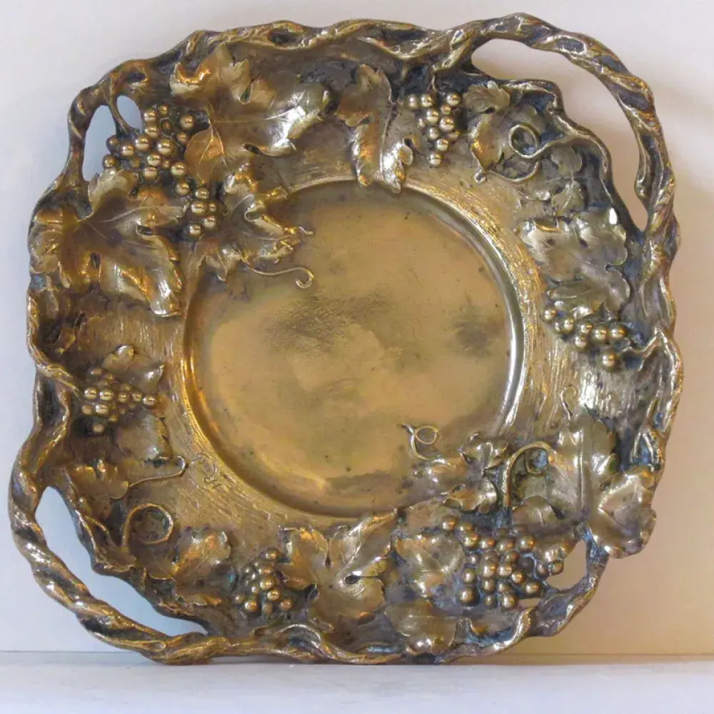 achat objet d'art Coupe aux pampres et grappes de raisin de H. Risch