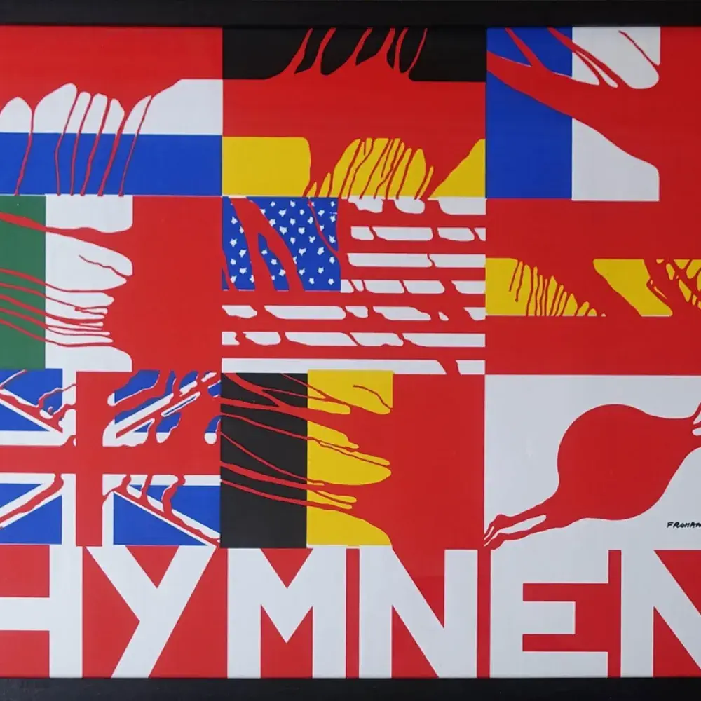 Gérard Fromanger. Hymnen. Affiche sérigraphique. Achat tableau, achat art, achat affiche, achat décoration