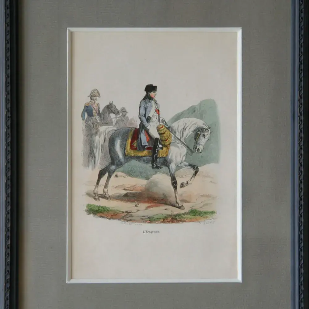 achat tableau gravure Napoléon L'Empereur à cheval