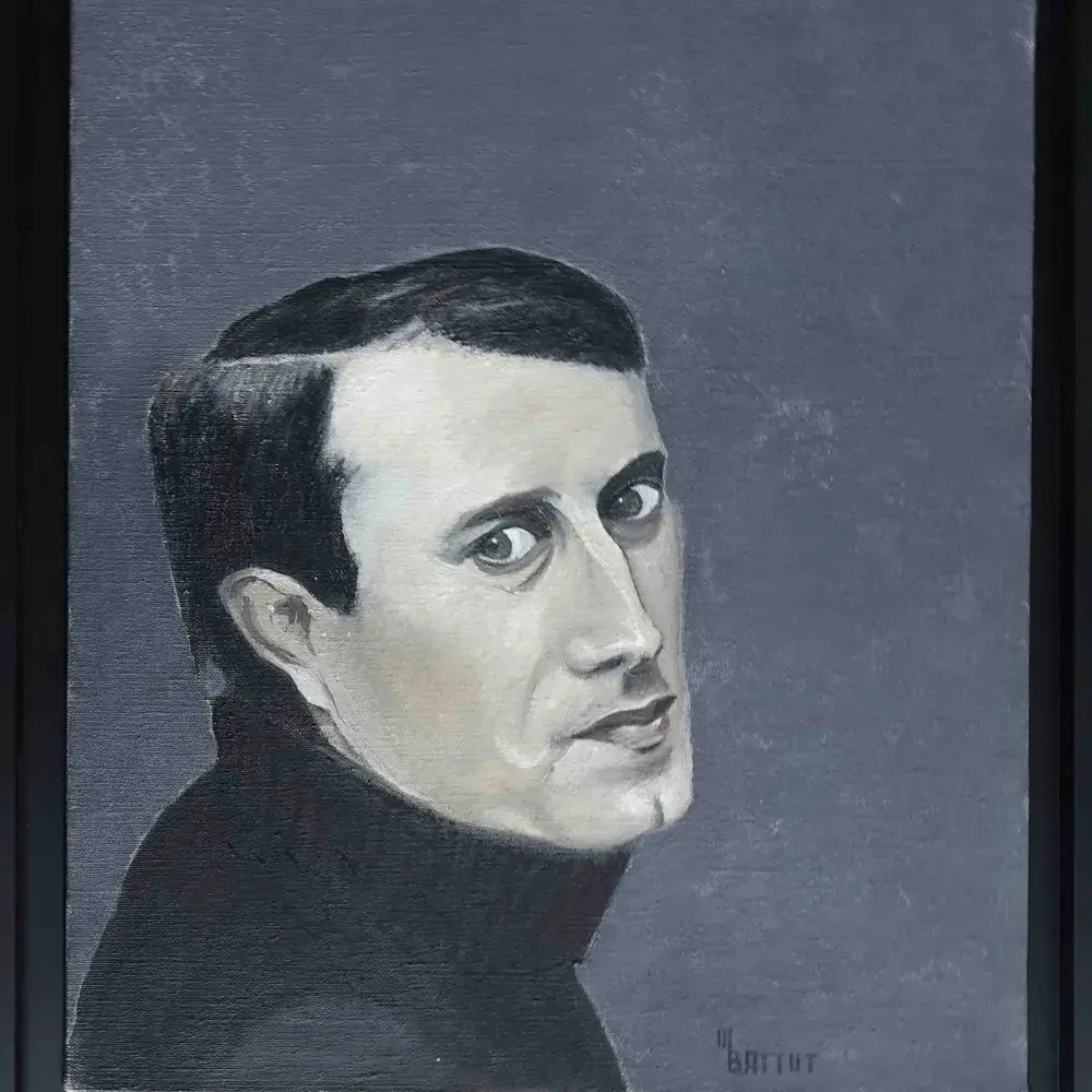Michèle Battut. Portrait de Raymond Moretti. Achat art, achat art du XXème siècle.