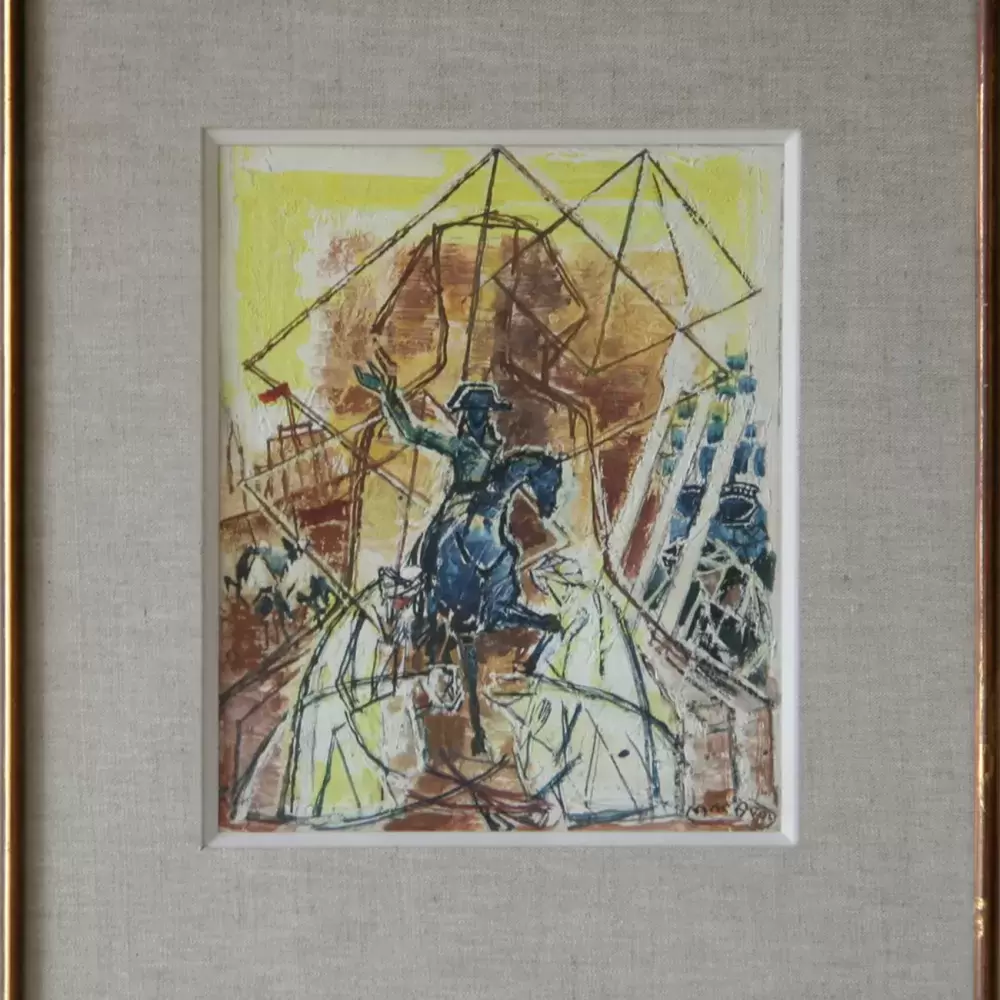 achat talbeau peinture Napoléon et le Sphinx d'Edouard Mac Avoy