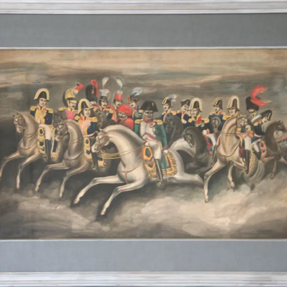 achat tableau peinture napoléon Napoléon et ses maréchaux dans les nuées