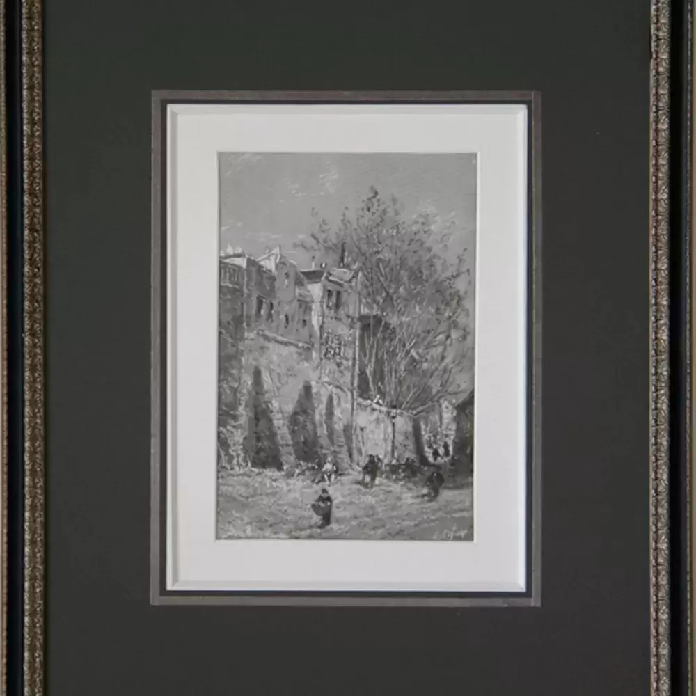 achat tableau peinture Rue Saint Vincent d'Alexandre Defaux
