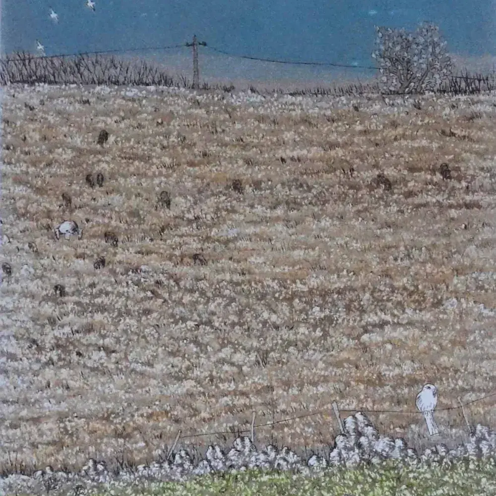 T.Ogaki. A l'affût. Gravure. Achat art japonais, achat gravure, 