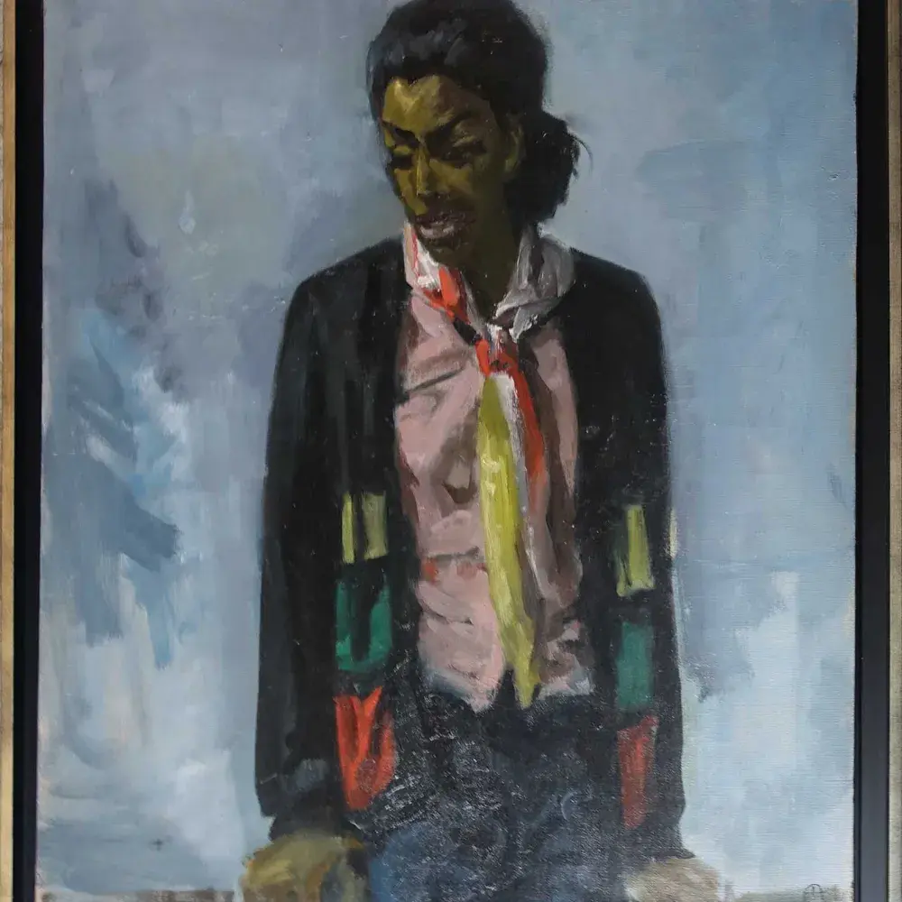 Antoine Allard. Tristesse. Congo. Achat tableau, achat tableau décolonisation, achat art,