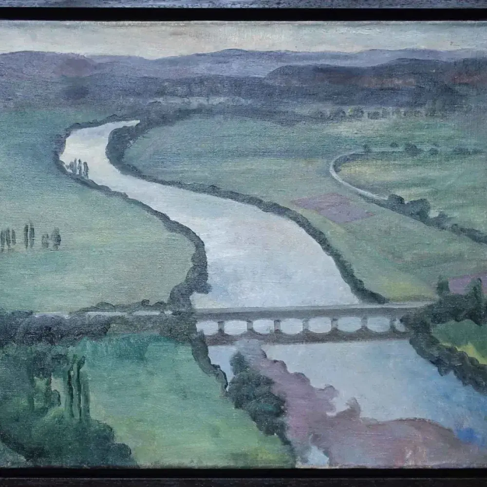 André Vigneau. Rivière en Dordogne. Années Trente. Achat art, décoration, achat tableau