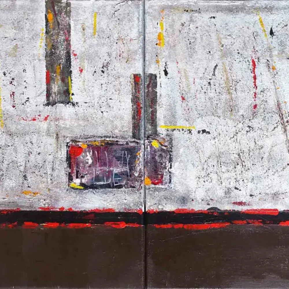 W. Nath. Dyptique. Achat art contemporain, achat tableau, achat art pour décoration
