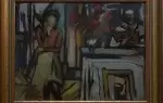 Paul Ackerman. Femme dans un bar. Achat art. Achat tableau. Achat décoration