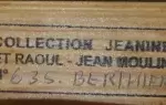 Cachet de la collection raoul-jean moulin