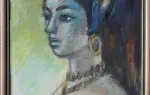 JEAN-ALBERT CARLOTTI. Nu en buste. Pastel