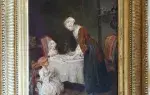 La veillée d'après Chardin. Achat art décoration petit format XIXème