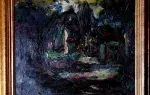 Elemer Vagh-Weinmann. La maison sous les arbres. Huile sur toile