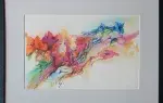 d'après Giacomo de Pass. Lithographie. Fleurs et visages roses. Achat art moderne