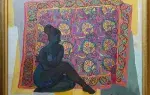 Nu à contre-jour. Roger Worms. Acaht art, achat tableau, achat décoration