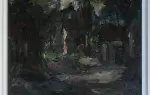 Elemer Vagh-Weinmann. La maison sous les arbres. Huile sur toile
