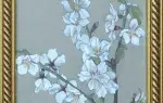 Fleurs de pommier .  Gouache de Juliette Fornier-Colletin. Art déco Achat art décoration .