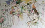 achat art. Bal d'été. Lithographie de Jacques Pecnard.