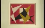 achat tableau peinture Abstraction aux triangles de Melito aquarelle