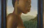Nu en buste d'une jeune femme antillaise. achat art, achat tableau, décoration
