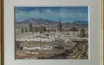 Albert Decaris, gouache. Vue présumée de Tolède. Achat art moderne, 