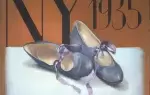 achat tableau peinture Babies gris bleu chaussures art contemporain