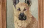 Berger allemand de Lucien Chantrelle achat tableau peinture achat tableau de chien