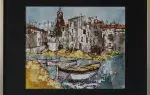 Bernard Dufour. Bateaux au port. Achat art; achat marine, achat art moderne, achat tableau