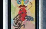 Bona. Cirque. Hommage à Calder. Technique mixte et collage sur toile. Surréalisme.Achat tableau décoration art moderne achat