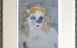 achat tableau peinture Buste de jeune fille nue de Shunko Deshima 