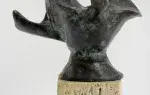 achat sculpture bronze patine Colombe de Liane Katsuki