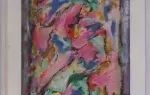 achat tableau peinture Composition parme et magenta de Jean Maïlhe