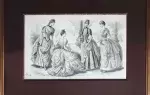 achat tableau dessin de mode décoration élégantes hg charles