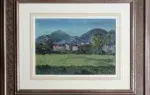 Dimitri Bouchène. Village d'Albano. Achat art, tableau, décoration