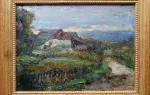 Lefort-Magniez. Hameau d'Arbère. Huile sur toile. Impressionnisme. Achat art, achat tableau, décoration