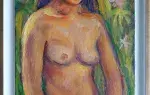 Gérard Fagard. Portrait de Tahitienne. Achat art, achat tableau Tahiti,achat décoration, tableau