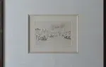 André Hambourg. Pluie sur le grand canal. Acaht eau-forte, achat gravure, achat tableau, achat tableau Venise