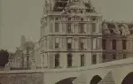 achat photographie art Incendie des Tuileries. Pavillon de Flore.  Les toitures éventrées du pavillon de Flore.
