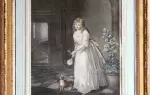 achat tableau gravure XVIIIème siècle A maid - Une pucelle
