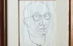 Manuel Rendon. Autoportrait (encre et crayon)