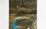T. Ogaki. Près de la source. Gravure. Achat gravure, achat art japonais, achat gravure XXeme siècle