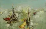 Edouardo de Soto. Trouville. Achat art, achat art du XXème siècle 