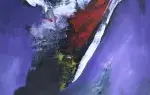 Tableau achat art décoration Bruno Lemoine vol de nuit acrylique