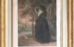 achat tableau gravure XVIIIème siècle A widow- Une veuve