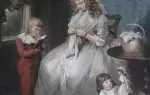achat tableau gravure XVIIIème siècle A wife - Une femme mariée