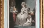 achat tableau gravure XVIIIème siècle A wife - Une femme mariée
