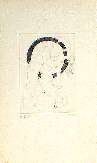 Gravure livre Mille fois dedans colette deblé